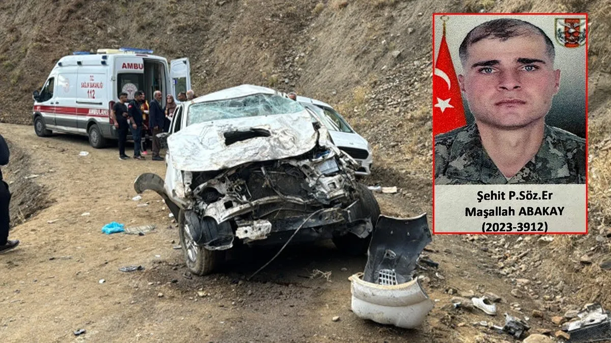 Piyade Sözleşmeli Er Maşallah Abakay şehit düştü: Cenazeye giden yakınları kaza yaptı!