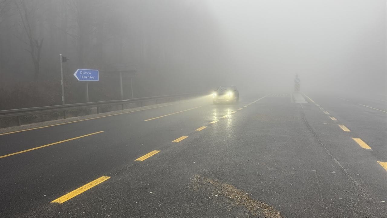 Bolu Dağı’nda sis etkili oldu